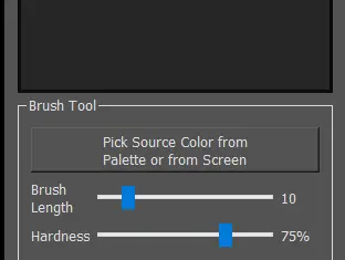 color correction sliders