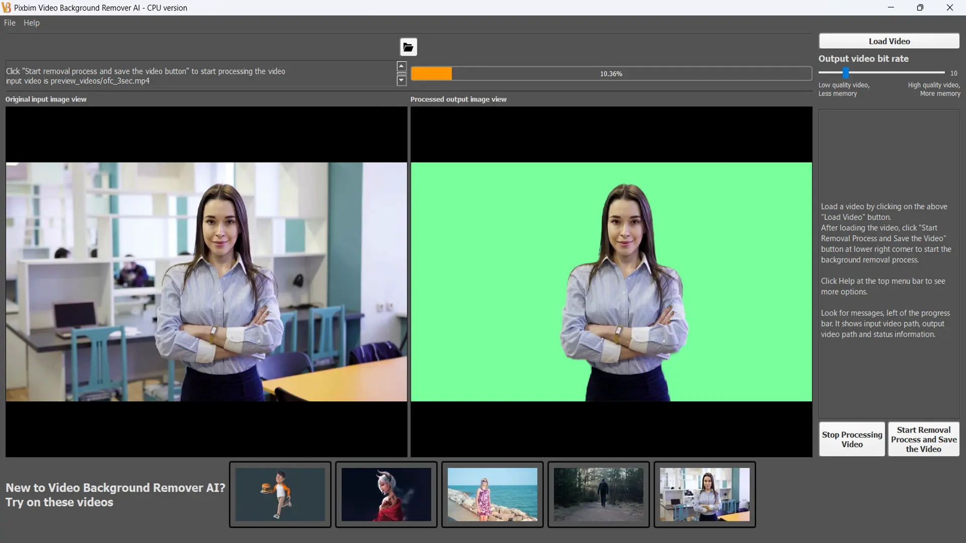 video background remover