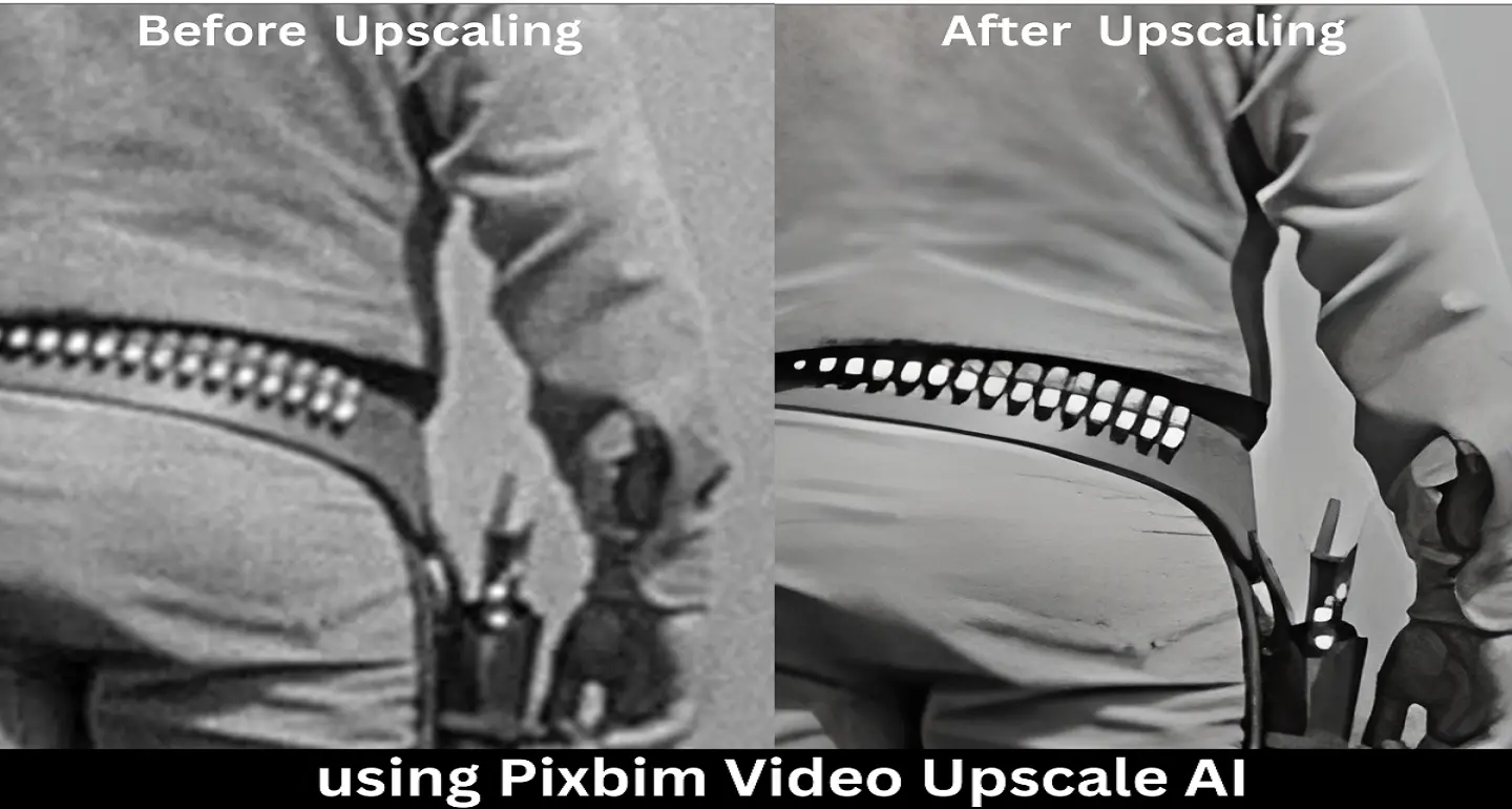 this pictures shows comparision between normal video and which is after upscaled