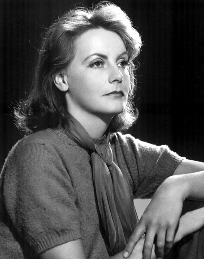 monochrome picture of film actress greta garbo
